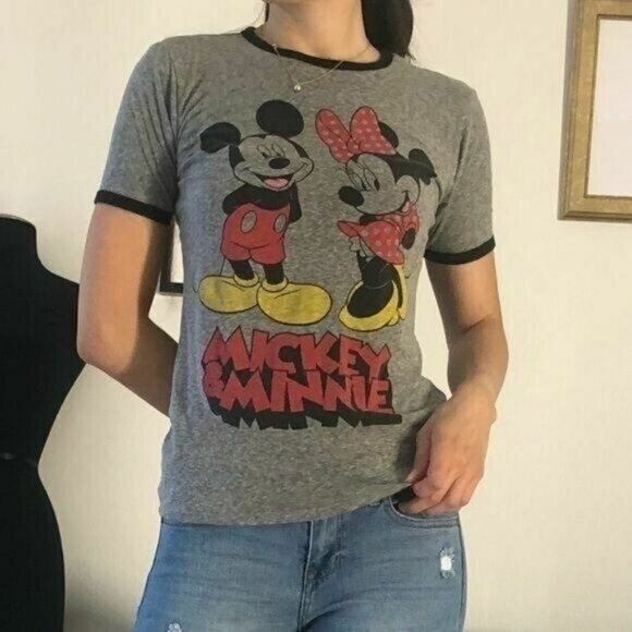 Disney Tops - Mickey & Minnie Disney Short Sleeve Shirt